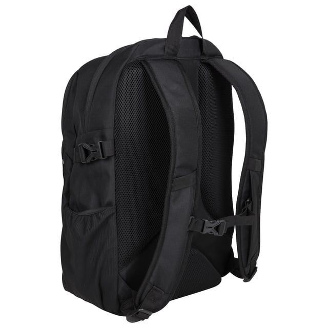 100% Polyester. Height: 48cm. Width: 36cm. Capacity: 23L. Depth: 16cm. Compartments: 1 Main Compartment, Zipped. Adjustable Chest Strap, Adjustable Hip Straps, Air Mesh Back, Laptop Pocket, Mesh Bottle Holder, Padded Back, Reflective Detail. Fabric Technology: Breathable. Design: Logo, Plain.