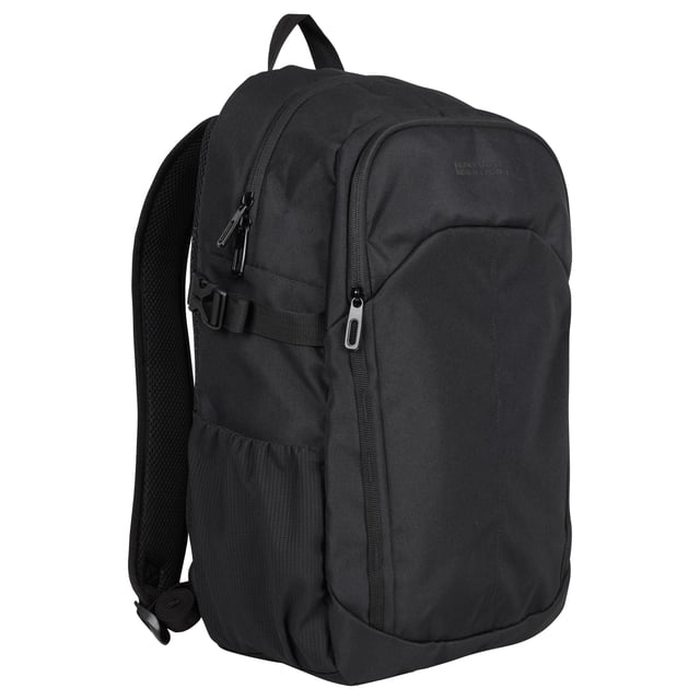 100% Polyester. Height: 48cm. Width: 36cm. Capacity: 23L. Depth: 16cm. Compartments: 1 Main Compartment, Zipped. Adjustable Chest Strap, Adjustable Hip Straps, Air Mesh Back, Laptop Pocket, Mesh Bottle Holder, Padded Back, Reflective Detail. Fabric Technology: Breathable. Design: Logo, Plain.