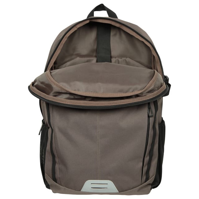 Mountain Warehouse Buzzard 23L Backpack (Khaki Green) 100% Polyester. Height: 48cm. Width: 36cm. Capacity: 23L. Depth: 16cm. Compartments: 1 Main Compartment, Zipped. Adjustable Chest Strap, Adjustable Hip Straps, Air Mesh Back, Laptop Pocket, Mesh Bottle Holder, Padded Back, Reflective Detail. Fabric Technology: Breathable. Design: Logo, Plain.