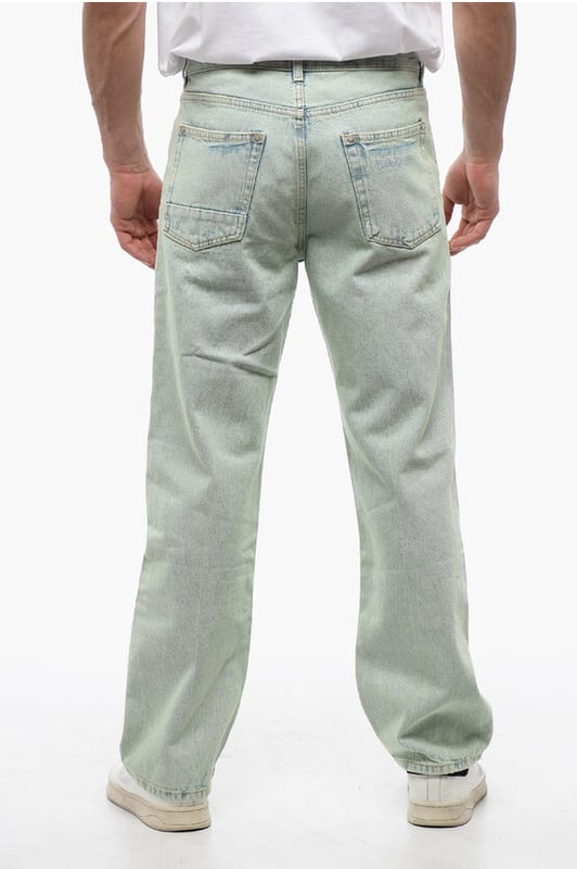 Primavera-Verano, Azul claro, Lavado claro, 5 bolsillos, Algodón vaquero, Botones, Cierre de cremallera, Trabillas para cinturón, Corte regular, Casual, Denim Rules, Tobillo 24cm