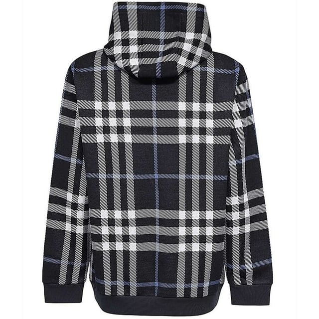 Mantén la moda, la calidez y la comodidad con el jersey con capucha de Burberry. Esta elegante prenda cuenta con un práctico bolsillo frontal y está confeccionada en 100 % algodón para una sensación suave y acogedora. Realza tu look y siéntete abrigada todo el día con esta prenda imprescindible
