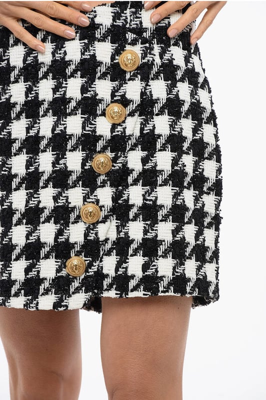 Primavera-Verano, Blanco y negro, Cierre de cremallera, Estampado, Corte en A, Chic, Botones, ¡Échale un vistazo!