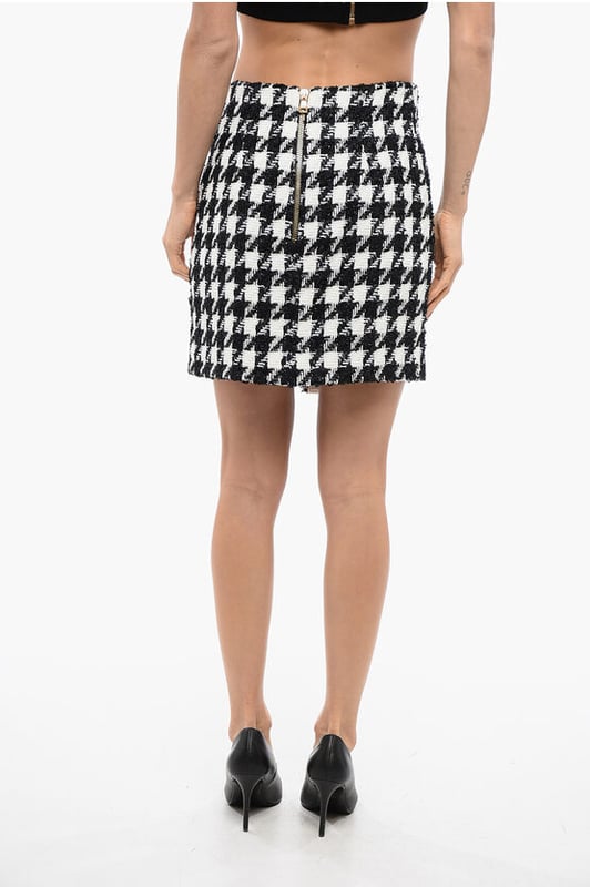 Primavera-Verano, Blanco y negro, Cierre de cremallera, Estampado, Corte en A, Chic, Botones, ¡Échale un vistazo!