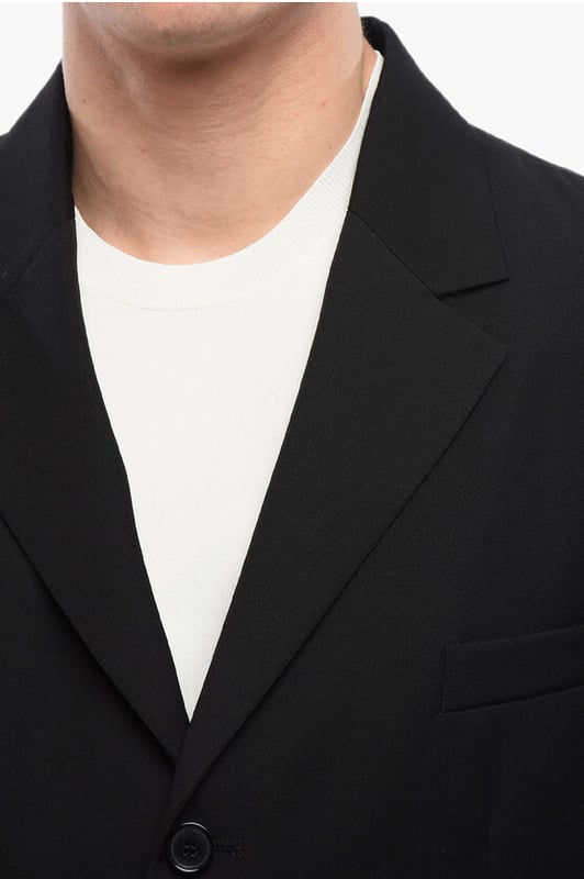 Primavera-Verano, Negro, Botones, Mangas con botones, Mangas largas, Forrado, 2 bolsillos, Bolsillo en el pecho, Bolsillo interior, Chaqueta de abotonadura sencilla, Hecho en Italia, Casual, Bolsillo de ojal, Abertura trasera