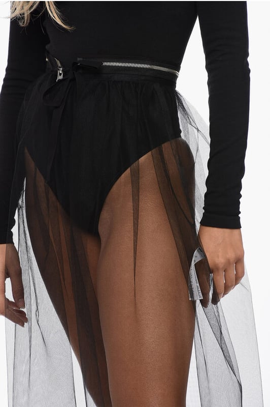 フラメンコ reel of lyricism tulle skirt : black フラメンコ reel of lyricism tulle skirt : black TULLE RUFFLE