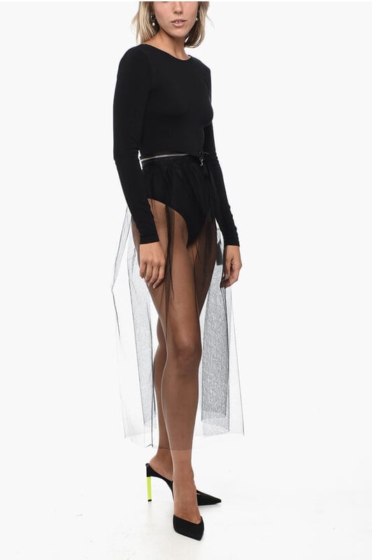 フラメンコ reel of lyricism tulle skirt : black フラメンコ reel of lyricism tulle skirt : black TULLE RUFFLE