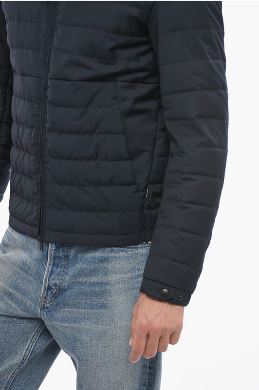 Herfst-winter, Blauw, Lange mouwen, Gewatteerde voering, Logo, Gevoerd, Binnenzak, Sluiting aan de voorkant, Ritssluiting, Ritssluiting, PUFFER JACKETS