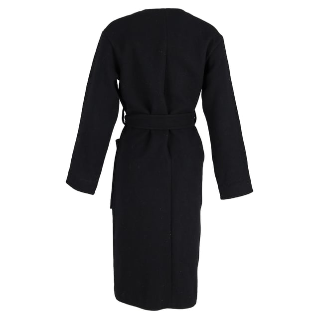 VINTAGE, RRP AS NEW
Quiet luxury, redefined.
Wrap yourself in the ultimate expression of elegance with the Celine Belted Coat in Black Cashmere. Designed in a fluid, minimalist silhouette, this coat exudes understated sophistication with its buttery-soft cashmere, tailored shoulders, and a self-tie belt that cinches the waist for a graceful, feminine shape. The deep black hue offers timeless versatility, making it the ideal outer layer for everything from silk dresses to structured workwear. It’s not just a coat—it’s a wardrobe investment in everyday refinement.

Celine Belted Coat in Black Cashmere
Condition: Excellent
Signs of wear: No retail tag but Brand tag on., No visible sign of wear., 
Packaging: None
Color: Black 
Material: Cashmere
Size: EU | 38
Measurements: Length: 1150; Chest: 550
SKU: NAPPUGBCL473819W