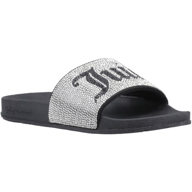 Dit instapmodel heeft een veloursband met hotfix diamanté merkapplicatie, een merkgebonden buitenzool en voetbed.