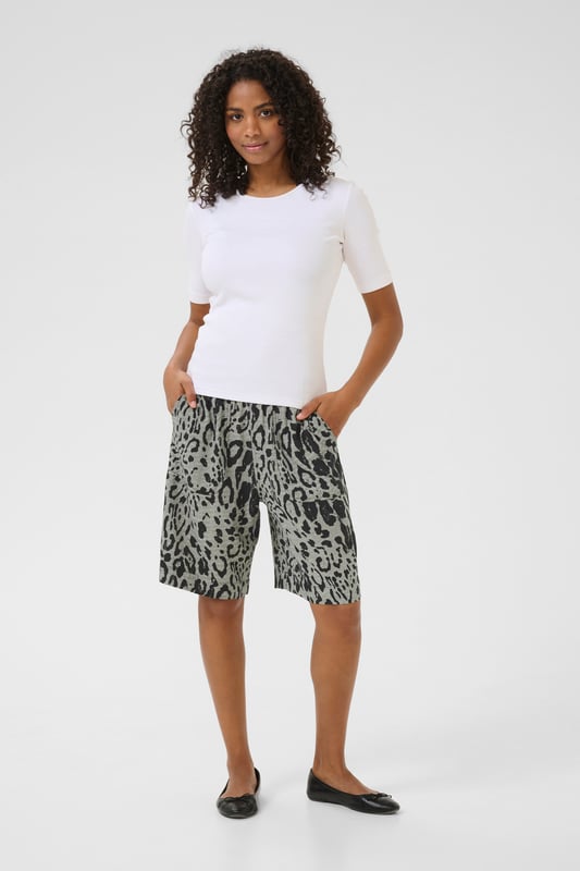 Regular fit,Elastische Taille,Über Knielänge,Weite leg  Schonwäsche 30°, Nicht bleichen, Nicht im Trockner trocknen, Tropnass aufhängen im Schatten, Warm bügeln max. 150° C, Trockenreinigung  70% Viskose (LivaEco™),30% Leinen