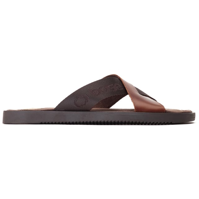 If it's time to upgrade your summer footlocker then look no further than Webb by Base London. More stylish than your average slider, Webb features a soft suede footbed, grippy sole and contrasting leather and nylon straps for a smart casual look.
