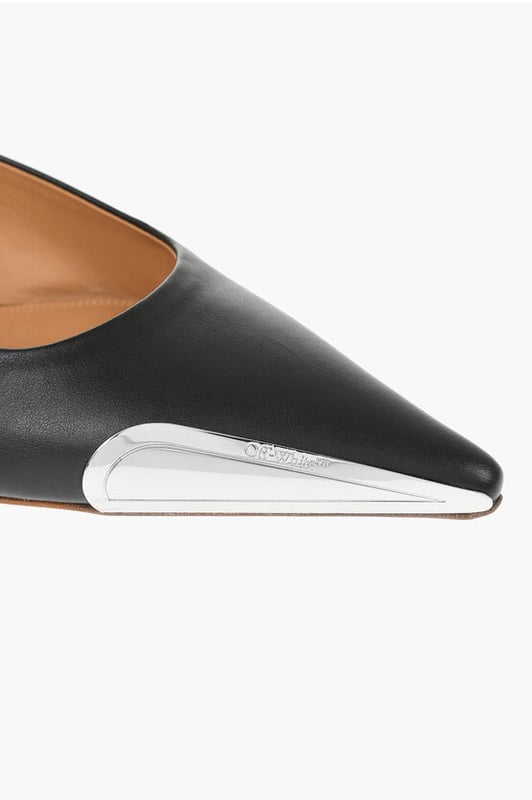 VROUWENDAG, Lente-Zomer, Zwart, Slingback, Gespsluiting aan de enkel, Gemaakt in Italië, Leer, Leren zool