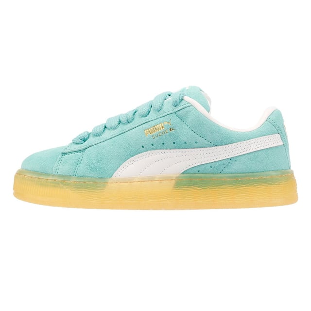 Sneakers featuring a premium suede upper for a sleek and stylish look. Debossed and foil-printed PUMA branding on the quarter panel adds a touch of sophistication. Finished with a durable rubber sole for reliable traction and comfort.
