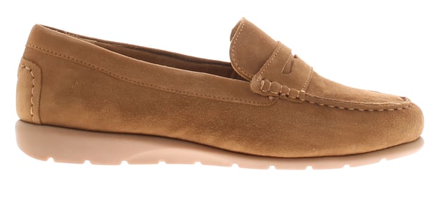 Hush Puppies Dames Instappers Shelby Suede Wedges Lederen Instap Tan