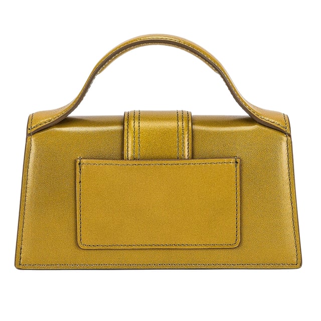Elevate your accessory collection with the Jacquemus Le Bambino Light Khaki Green Bag. This exquisite designer piece combines understated elegance with contemporary style, featuring the signature Jacquemus minimalist aesthetic in a versatile khaki green shade. Perfect for day-to-night transitions, this compact yet statement-making bag offers both fashion-forward appeal and practical functionality. A must-have addition for the modern woman who appreciates luxury craftsmanship and distinctive design. 17.5 x 9.5 x 5.5 cm. 100% Leather Made In Italy