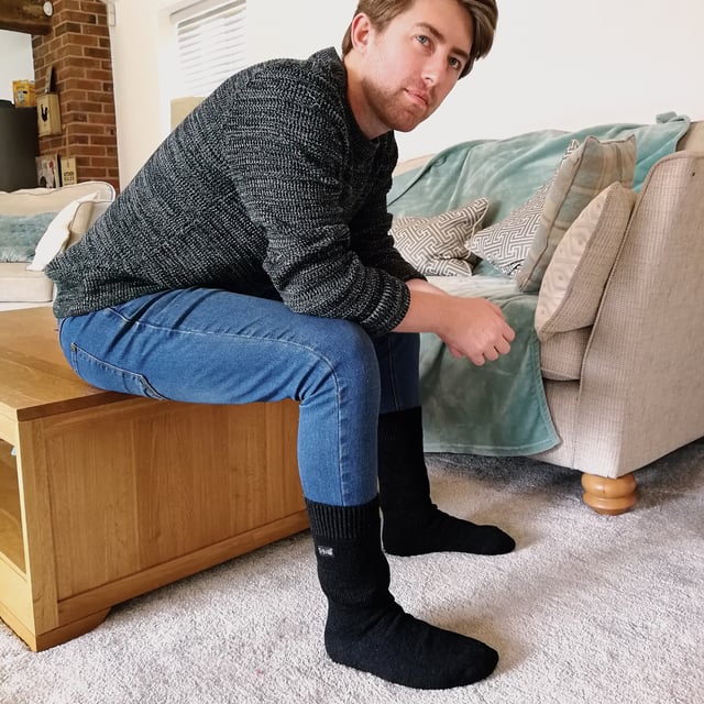 THMO - Mens Original Socks (6 PAIRS): Experience all-day comfort and durability with the THMO Mens Original Socks 6-pair set. Designed for everyday wear, these socks combine classic style with reliable performance. Available in a range of versatile colours including Beige, Black, Brown, Charcoal, Forest Green, Navy, and Red, they easily complement any wardrobe. Crafted from soft, breathable fabric, these socks keep your feet dry and comfortable throughout the day. The cushioned sole provides extra support and reduces impact, making them perfect for work, casual wear, or light outdoor activities. The elasticated cuff ensures a secure fit without slipping or constriction. These socks fit UK shoe sizes 6-11 and are designed to retain shape and colour even after repeated washing. Whether you're looking for reliable daily socks or a comfortable option for longer days on your feet, this set offers both quality and value. Extra Product Details: Material: Soft breathable fabric with cushioned sole Sizes: UK 6-11 Colours: Beige, Black, Brown, Charcoal, Forest Green, Navy, Red Includes: 6 pairs of socks Elasticated cuff for secure fit Machine washable. Essential for everyday wear, these socks deliver warmth, comfort, and durability no matter the occasion.