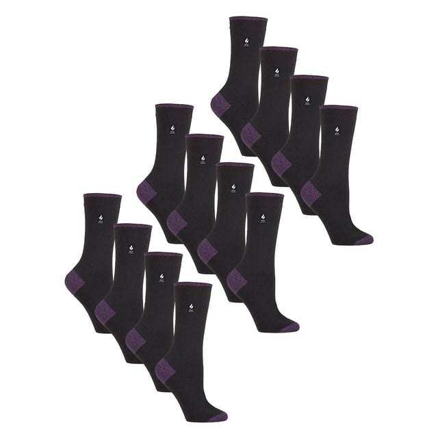 Heat Holders - Ladies Ultra Lite Socks (12 PAIRS): Experience superior warmth and comfort with the Heat Holders Ladies Ultra Lite Socks. Designed to provide lightweight insulation, these socks keep your feet cosy without the bulk, making them perfect for all-day wear. Available in multiple vibrant colours, they add a fun and stylish touch to any outfit while offering effective heat retention. Crafted from innovative thermal yarns, these socks ensure excellent temperature regulation, trapping heat close to your skin while allowing breathability. Their snug yet comfortable fit supports your feet during daily activities, whether you're indoors or out. Available in sizes 4-8, these socks are designed to fit comfortably and securely. The durable fabric blend ensures long-lasting wear and easy maintenance, ideal for busy lifestyles. Extra Product Details: Material: Thermal yarn blend Sizes: 4-8 Colours: Multiple vibrant colours Includes: 12 pairs of ultra lite socks Lightweight yet warm Machine washable. Perfect for anyone seeking lightweight warmth and comfort with a stylish edge for everyday use.