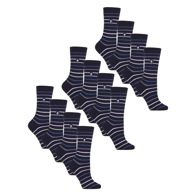 Heat Holders - Ladies Ultra Lite Socks (12 PAIRS): Experience superior warmth and comfort with the Heat Holders Ladies Ultra Lite Socks. Designed to provide lightweight insulation, these socks keep your feet cosy without the bulk, making them perfect for all-day wear. Available in multiple vibrant colours, they add a fun and stylish touch to any outfit while offering effective heat retention. Crafted from innovative thermal yarns, these socks ensure excellent temperature regulation, trapping heat close to your skin while allowing breathability. Their snug yet comfortable fit supports your feet during daily activities, whether you're indoors or out. Available in sizes 4-8, these socks are designed to fit comfortably and securely. The durable fabric blend ensures long-lasting wear and easy maintenance, ideal for busy lifestyles. Extra Product Details: Material: Thermal yarn blend Sizes: 4-8 Colours: Multiple vibrant colours Includes: 12 pairs of ultra lite socks Lightweight yet warm Machine washable. Perfect for anyone seeking lightweight warmth and comfort with a stylish edge for everyday use.