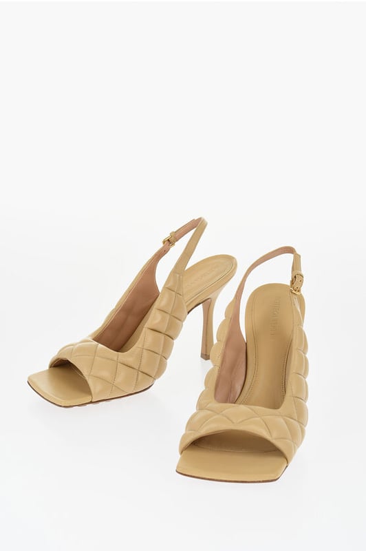 DÍA DE LA MUJER, Primavera-Verano, Beige, Cierre con hebilla en el tobillo, Hecho en Italia, Suela de piel y goma, Hebillas, Puntera cuadrada, Piel, MATIZES TIERRA, Tacón: 11 cm