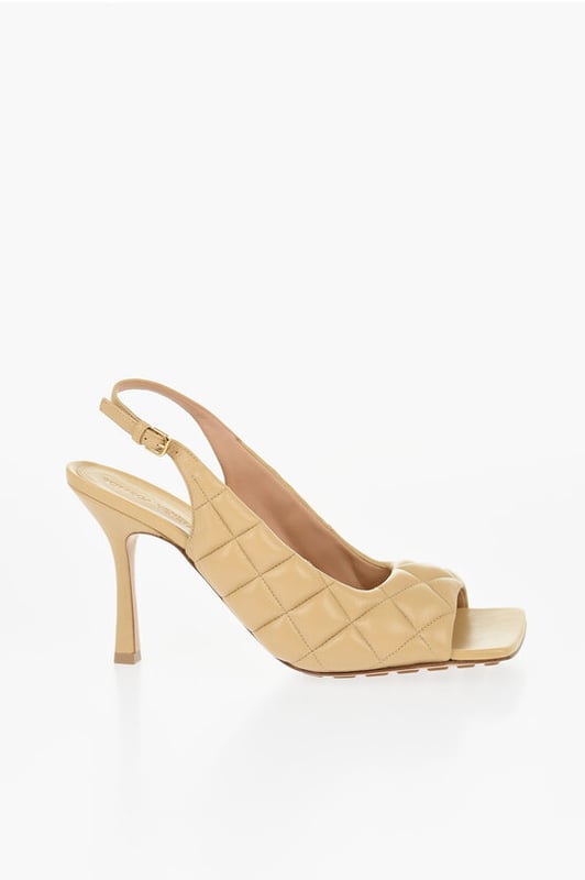 DÍA DE LA MUJER, Primavera-Verano, Beige, Cierre con hebilla en el tobillo, Hecho en Italia, Suela de piel y goma, Hebillas, Puntera cuadrada, Piel, MATIZES TIERRA, Tacón: 11 cm