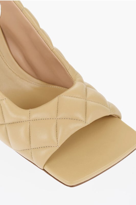 DÍA DE LA MUJER, Primavera-Verano, Beige, Cierre con hebilla en el tobillo, Hecho en Italia, Suela de piel y goma, Hebillas, Puntera cuadrada, Piel, MATIZES TIERRA, Tacón: 11 cm
