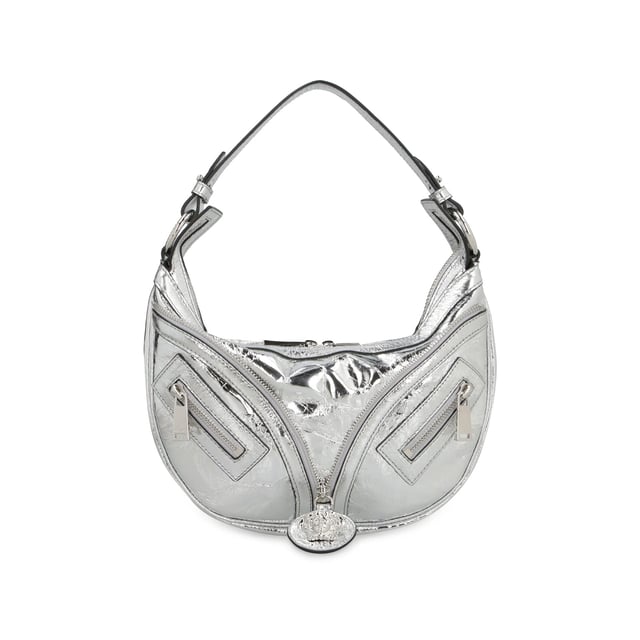 - Composición: 100% Piel de Cordero - Bandolera ajustable - Cierre con cremallera superior - Charm de Medusa - Piel metalizada - Hecho en Italia - Género: MUJER -