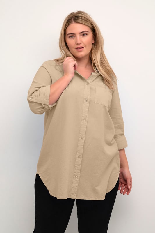 Loose fit,Taille lengte,Lange mouwen  Wassen op 30°, niet bleken, drogen in droger behoedzaam, Druipnat ophangen in de schaduw, warm strijken max. 150° C, Droogreiniging  100% Katoen