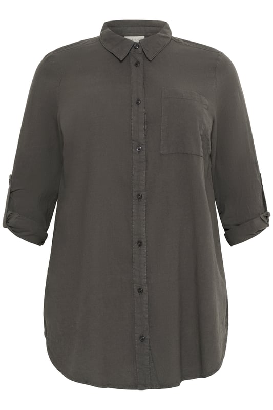 Loose fit,Mitte des Oberschenkels,Lange Ärmel  30° waschbar, Nicht bleichen, Trocknen im Trockner schonend, Tropnass aufhängen im Schatten, Warm bügeln max. 150° C, Trockenreinigung  100% Baumwolle
