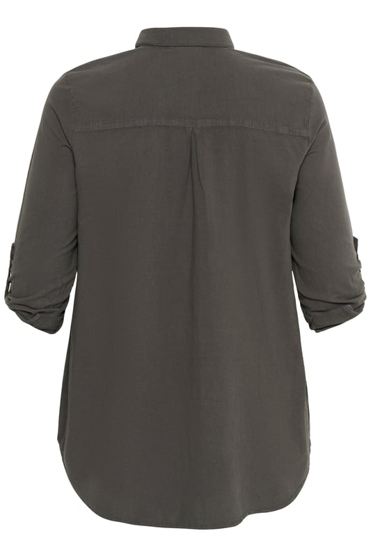 Loose fit,Mitte des Oberschenkels,Lange Ärmel  30° waschbar, Nicht bleichen, Trocknen im Trockner schonend, Tropnass aufhängen im Schatten, Warm bügeln max. 150° C, Trockenreinigung  100% Baumwolle