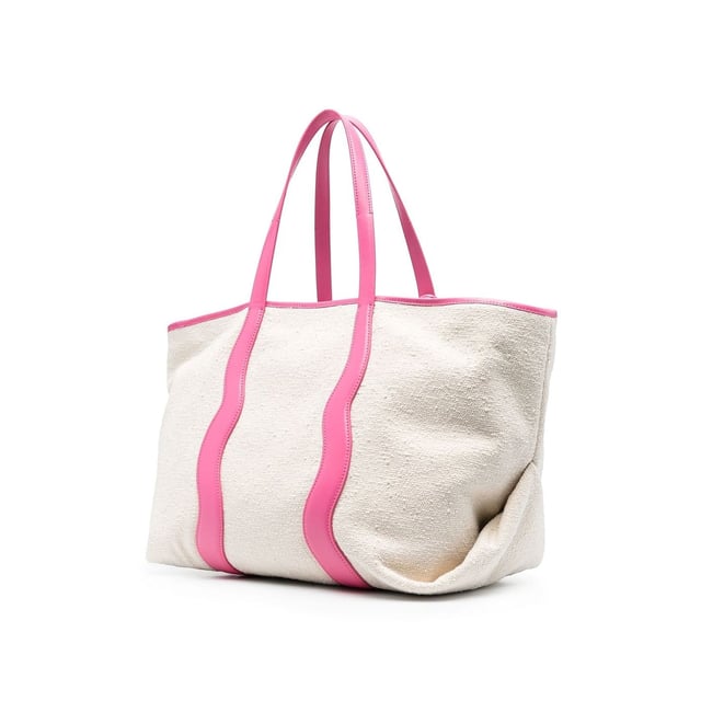 - Composición: 100% Lona - Dos asas superiores - Estampado de logo en contraste - Acabados en piel - Charm de logo - Alto: 28 cm - Fondo: 31 cm - Largo: 54 cm - Hecho en Italia - Género: MUJER -