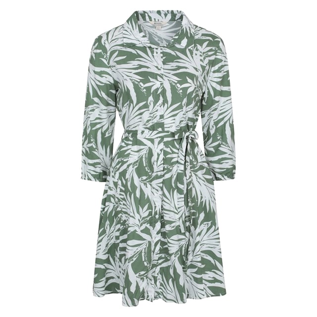 Mountain Warehouse Womens/Ladies Porto Woven Button Through Shirt Dress  (Khaki Green)