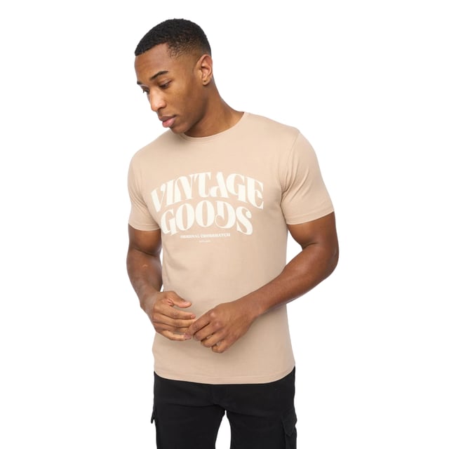 100% Cotton. Fabric: Soft Touch. Design: Printed, Text. Neckline: Crew Neck. Sleeve-Type: Short-Sleeved. Fit: Regular. M: 40 in. L: 42 in. XL: 46 in.