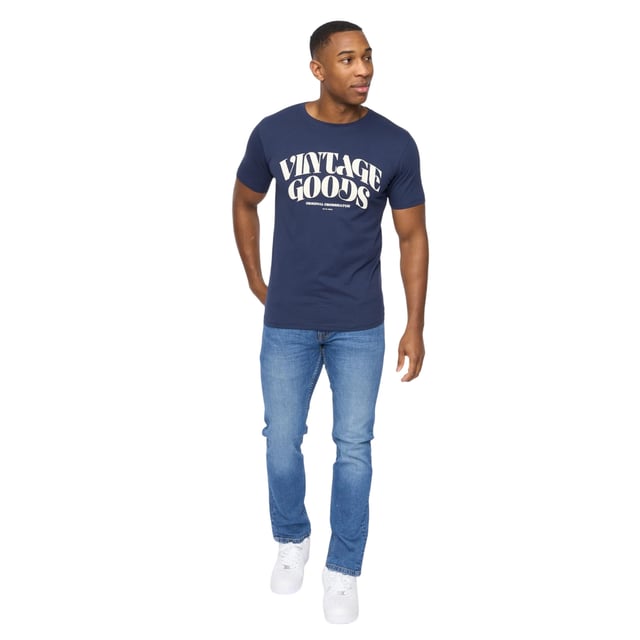 100% Cotton. Fabric: Soft Touch. Design: Printed, Text. Neckline: Crew Neck. Sleeve-Type: Short-Sleeved. Fit: Regular. M: 40 in. L: 42 in. XL: 46 in.