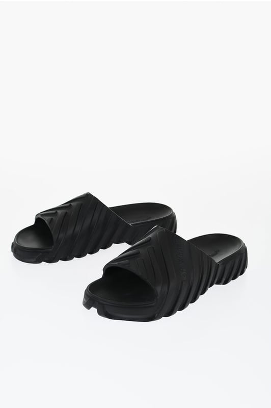 Frühling-Sommer, Gummisohle, Gummi, Made in Italy, Slip-on, Schwarz