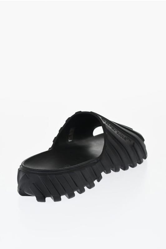 Frühling-Sommer, Gummisohle, Gummi, Made in Italy, Slip-on, Schwarz