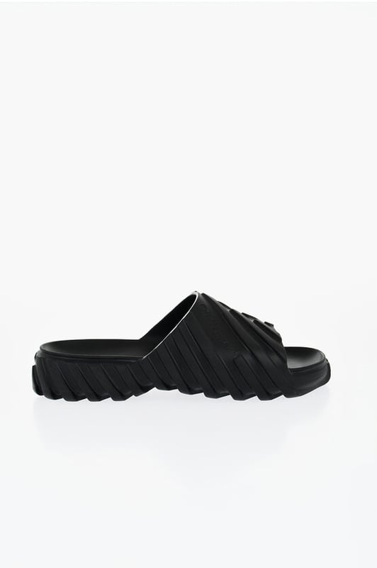 Frühling-Sommer, Gummisohle, Gummi, Made in Italy, Slip-on, Schwarz