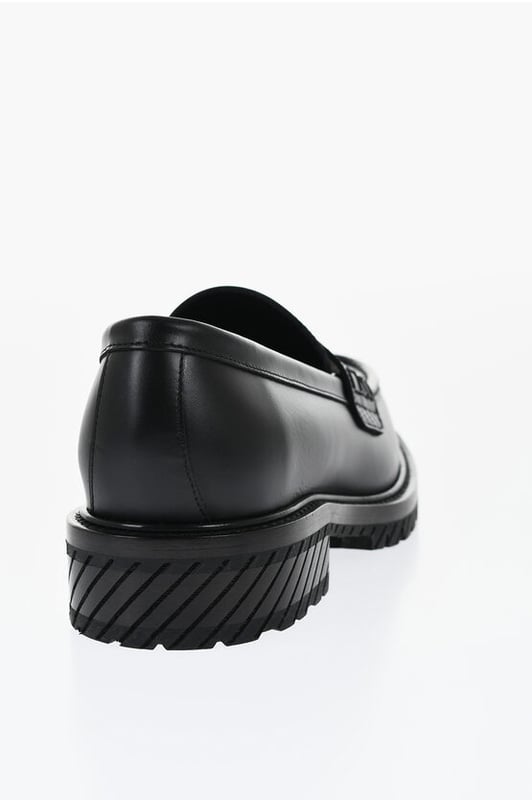 Primavera-Verano, Negro, Suela de goma, Hecho en Italia, Piel, Sin cordones, Logotipo