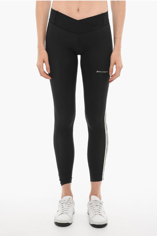 Primavera-Verano, Negro, Raya en contraste, Cintura elástica, Logotipo, Elástico, Estampado, Hecho en Italia, ROPA DEPORTIVA