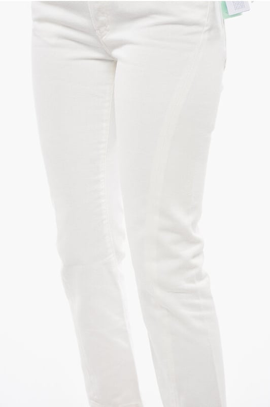 STREET CHIC, Primavera-Verano, Blanco, 5 bolsillos, Trabillas para cinturón, Hecho en Italia, Corte regular, Denim Rules