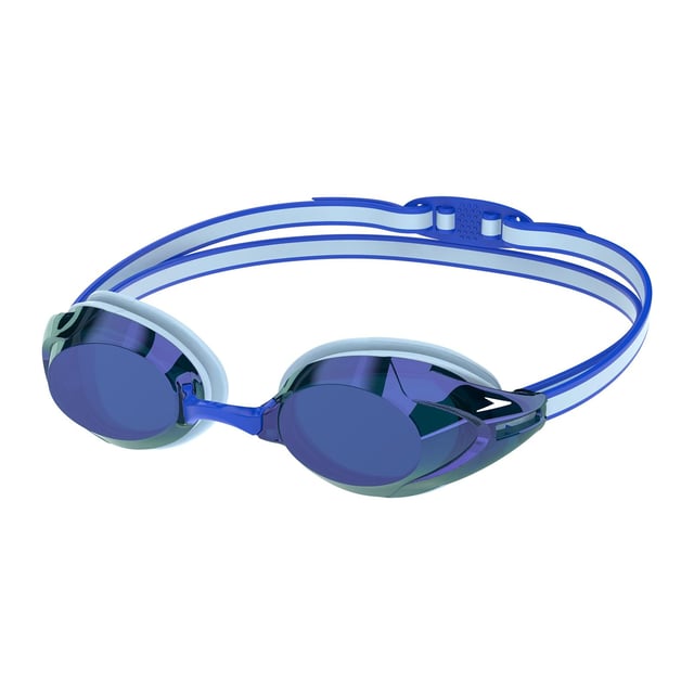 Ontwerp: Effen. Verstelbare Neusbrug. 100% UV-bescherming, Antivries, Vervangbare Neuspad, Brede Splitband. Latexvrij. Spiegeleffect Lens.