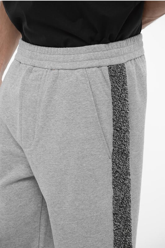 Frescor sin esfuerzo, Otoño-Invierno, Gris, 2 bolsillos, Cintura elástica, Raya en contraste, Parte delantera plana, ROPA DEPORTIVA, Corte holgado