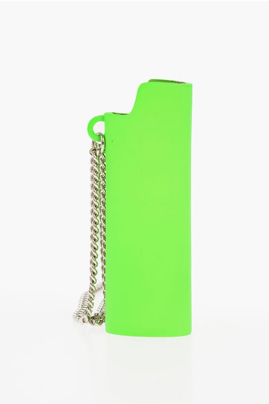 Herfst-winter, Groen, Effen kleur, Metaal, Logo, Hangerdetails, Gemaakt in Japan, Totale lengte: 72 cm - Hanger: 7,5 cm