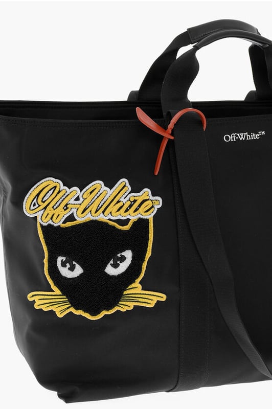 Schwarz, Innentasche, Schultertasche, Handtasche, Frühling-Sommer, Made in Italy, LxHxT: 43x34x26cm