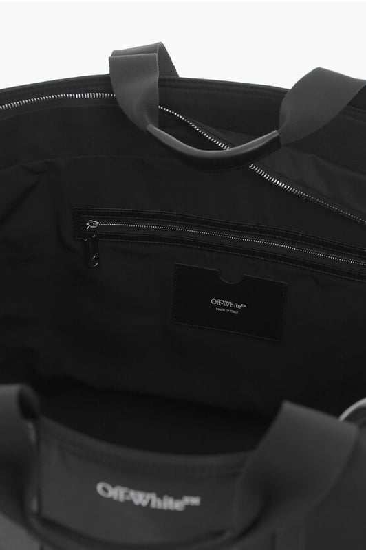 Schwarz, Innentasche, Schultertasche, Handtasche, Frühling-Sommer, Made in Italy, LxHxT: 43x34x26cm