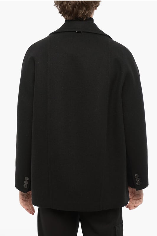 Otoño-Invierno, Origen preferencial UE (FTA/TCA), Negro, Botones, Mangas con botones, Manga larga, 2 bolsillos, Bolsillo interior, Forrado, Chaqueta de abotonadura sencilla, Hecho en Italia, Bolsillo de ojal, Cierre delantero, HALLO-WEEK, Look festivo, Corte oversize