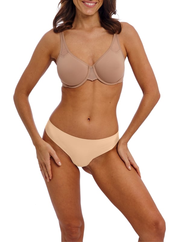 Wacoal Body By 2.0 Underwired Bra. Underwired moulded seamless bra based on the Body By style with high apex cups, multiway straps, soft Supplex fabric and mesh detailing. Product is recommended as hand wash only.