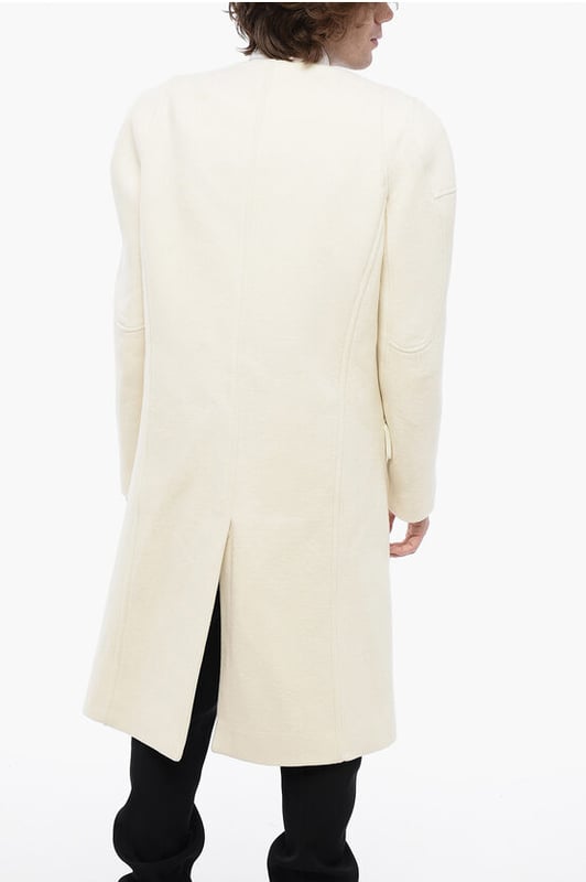 Primavera-Verano, Blanco, Chaqueta sencilla, Bolsillo con solapa, Cierre delantero, 2 bolsillos, Botones, Forrado, Mangas largas, Hecho en Francia, Look festivo