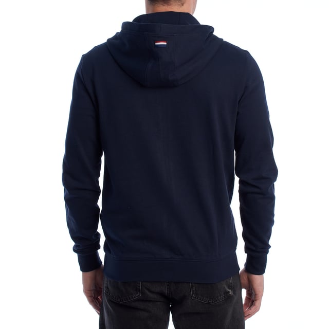 Designed for those who value functionality without sacrificing style, this US Polo Assn. zip-up hoodie combines comfort, contemporary design, and sporting heritage. Ideal for casual looks or light workouts, it adapts to the pace of everyday life with a timeless aesthetic.

 Details:
 - Full zip front closure.
 - Hood with adjustable contrasting drawstring.
 - Round neck.
 - Functional kangaroo pockets.
 - US Polo Assn. logo embroidered on the chest.
 - Soft and stretchy fabric, ideal for everyday use.
 - Ribbed cuffs and waistband.
 - Matching visible seams.

 At US Polo Assn., every garment reflects the authentic spirit of the sport of polo. This men's sweatshirt represents our commitment to quality, comfort, and classic style reinvented for the modern man.
 Composition: 100% Cotton
 Care:
Wash at maximum temperature 30º.
 Iron at low temperature.
 Do not use bleach.
 Do not use a dryer.
 Do not dry clean.