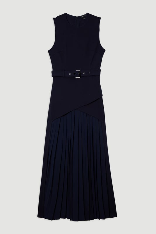 strapless open back dress Elegant One Shoulder Long Sleeve Prom Dress with Slit main image 0