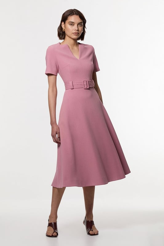 strapless open back dress Y2K Embroidered Karen Millen Midi Dress (Size XXS) – VintageFolk main image 0
